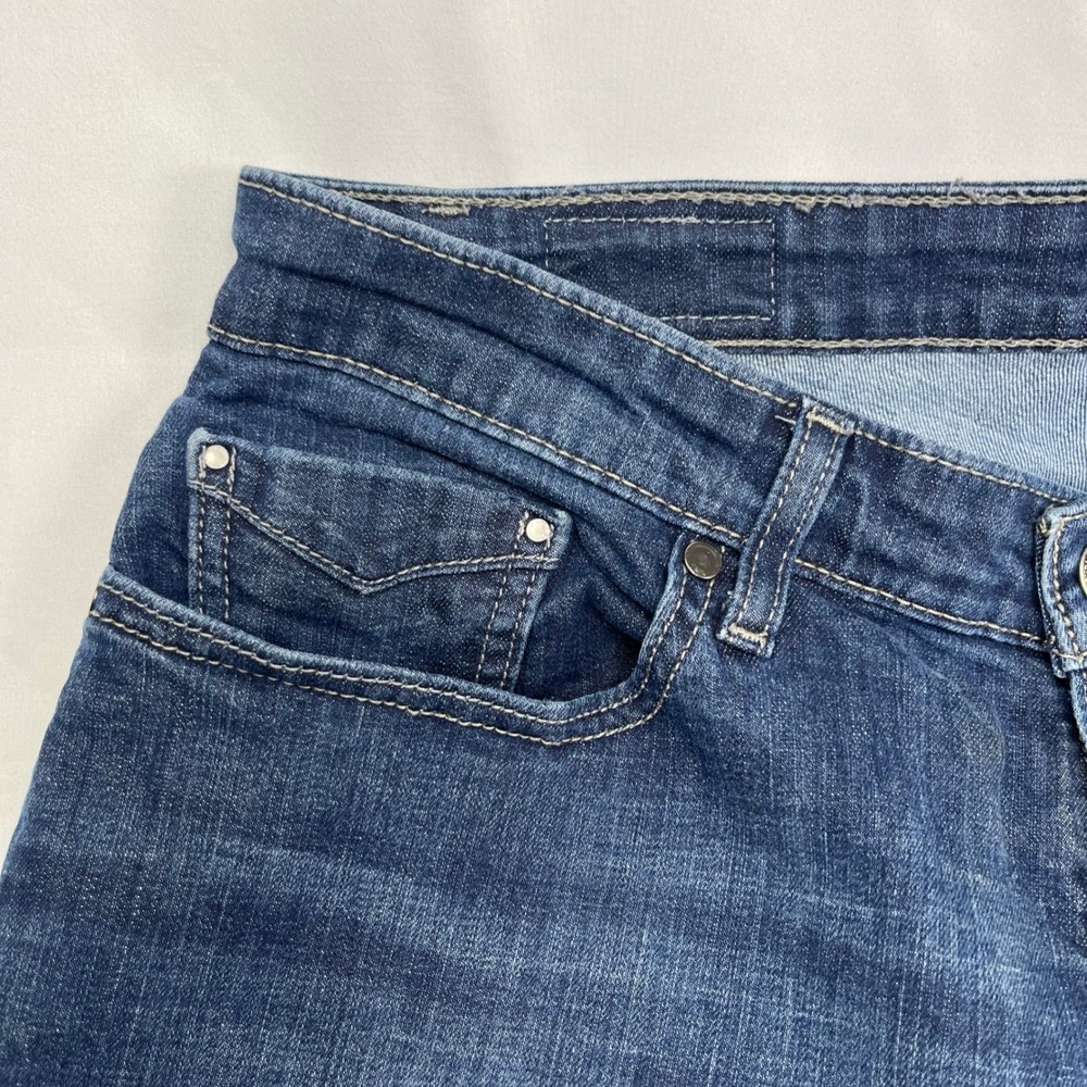 Levi's Straight Leg Jeans Blue Dark Wash Mid Rise Denim 14 34x31 - Picture 2 of 7